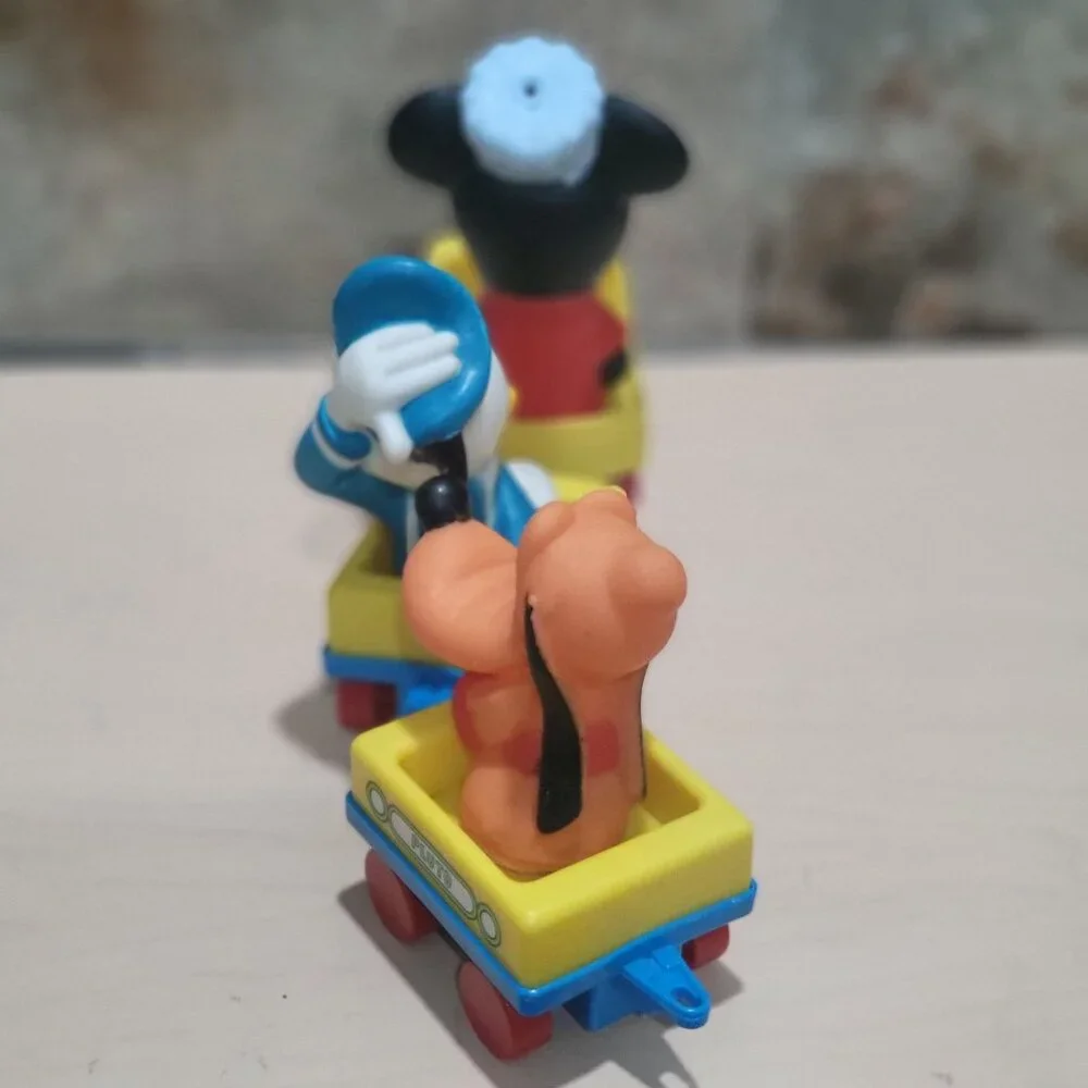 Vintage Disney Mickey Mouse Train with Donald Duck Pluto Wind Up